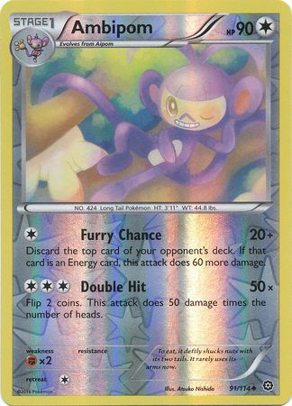 Ambipom : STEAM SIEGE (Reverse holo) - 91/114