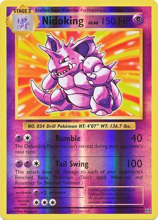 Nidoking : EVOLUTIONS (Reverse holo) - 45/108