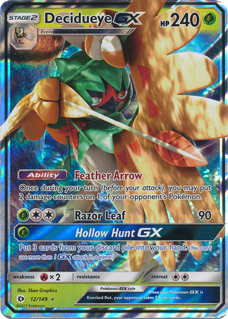 Decidueye GX : SUN & MOON BASE - 12/149
