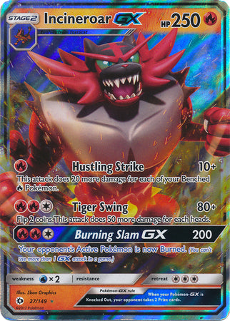 Incineroar GX : SUN & MOON BASE - 27/149
