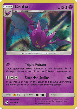 Crobat : SUN & MOON BASE (Holo) - 56/149