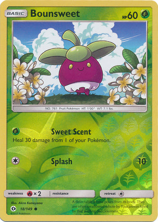 Bounsweet : SUN & MOON BASE (Reverse holo) - 18/149