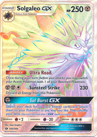 Solgaleo GX : SUN & MOON BASE - 155/149