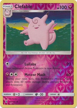 Clefable : GUARDIANS RISING (Reverse holo) - 89/145