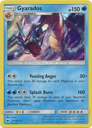 Gyarados : BURNING SHADOWS (Holo) - 33/147