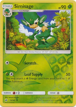 Simisage : BURNING SHADOWS (Reverse holo) - 13/147