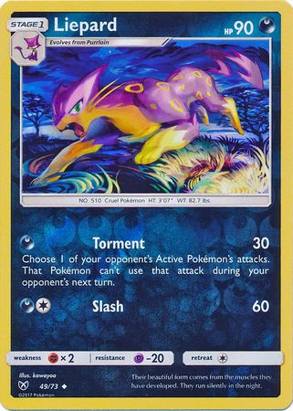 Liepard : SHINING LEGENDS (Reverse holo) - 49/73