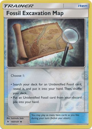 Fossil Excavation Map : FORBIDDEN LIGHT (Reverse holo) - 107/131