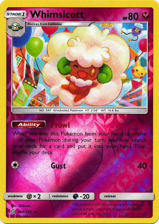 Whimsicott : UNIFIED MINDS (Reverse holo) - 144/236