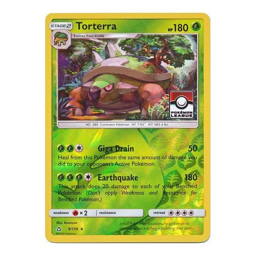 Torterra : LEAGUE PROMO (Reverse holo) - 9/156