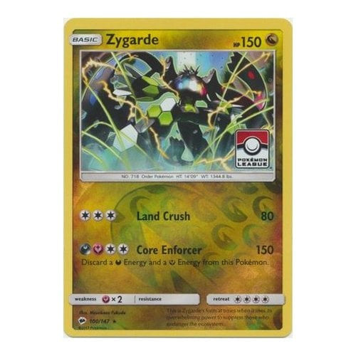 Zygarde : LEAGUE PROMO (Reverse holo) - 100/147