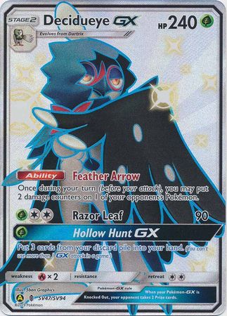 Decidueye GX : HIDDEN FATES - SV47/SV94