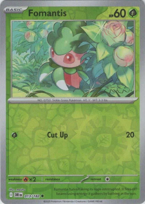 Fomantis : DESTINED RIVALS (Reverse holo) - 013/182