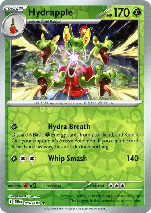 Hydrapple : DESTINED RIVALS (Reverse holo) - 018/182