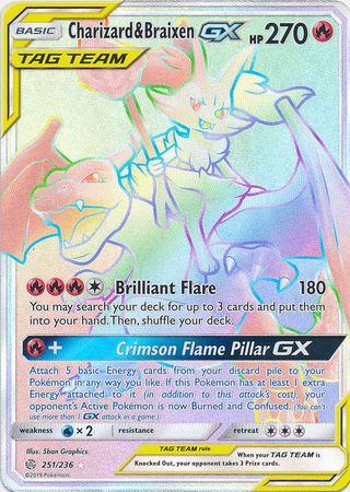 Charizard & Braixen GX : COSMIC ECLIPSE - 251/236