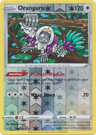 Oranguru : SWORD & SHIELD BASE (Reverse holo) - 148/202
