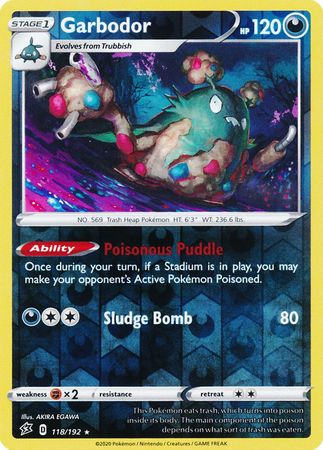 Garbodor : REBEL CLASH (Reverse holo) - 118/192
