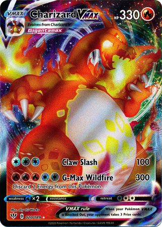 Charizard VMAX : DARKNESS ABLAZE - 020/189