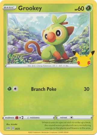 Grookey : 25TH ANNIVERSARY MCDONALDS 2021 - 8/25