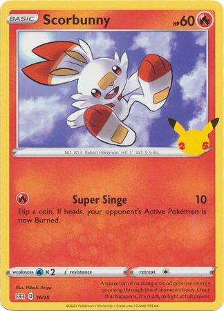 Scorbunny : 25TH ANNIVERSARY MCDONALDS 2021 - 16/25