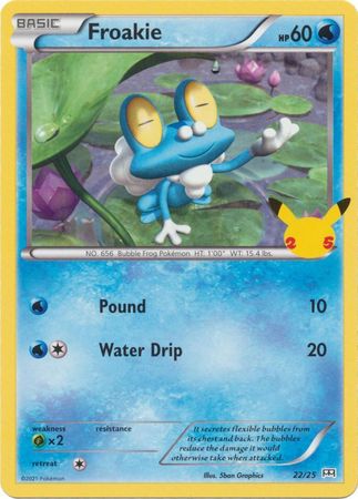 Froakie : 25TH ANNIVERSARY MCDONALDS 2021 - 22/25