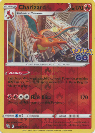 Charizard : POKEMON GO! (Reverse holo) - 010/078