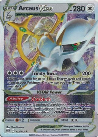 Arceus VSTAR : METAL PROMO - 123/172