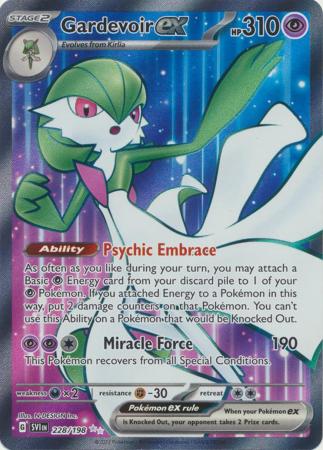 Gardevoir ex : SCARLET & VIOLET BASE - 228/198