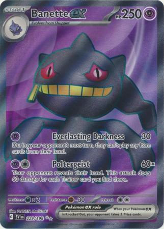 Banette ex : SCARLET & VIOLET BASE - 229/198