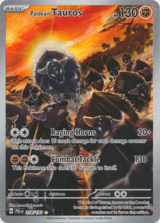 Paldean Tauros : PALDEA EVOLVED - 218/193