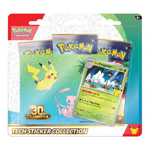 Pokemon : 30th Celebration - Tech Sticker Collection - Alolan Exeggutor / Lucario