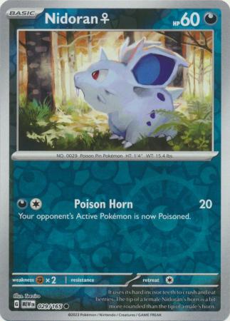 Nidoran : 151 (Reverse holo) - 029/165