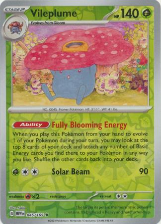 Vileplume : 151 (Reverse holo) - 045/165