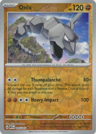 Onix : 151 (Reverse holo) - 095/165