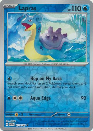 Lapras : 151 (Reverse holo) - 131/165