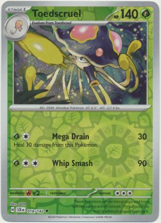 Toedscruel : STELLAR CROWN (Reverse holo) - 018/142