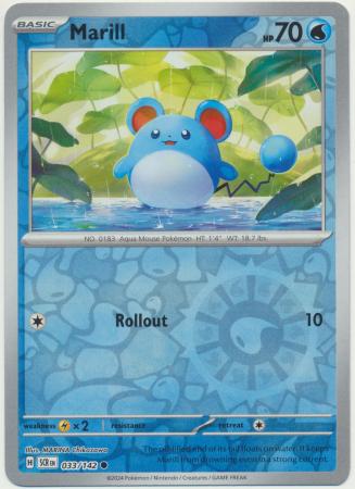 Marill : STELLAR CROWN (Reverse holo) - 033/142
