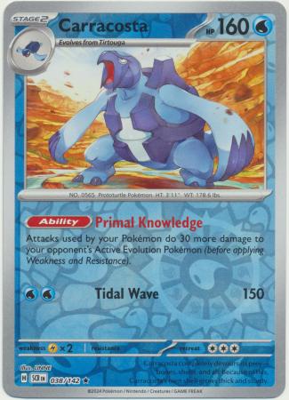 Carracosta : STELLAR CROWN (Reverse holo) - 038/142