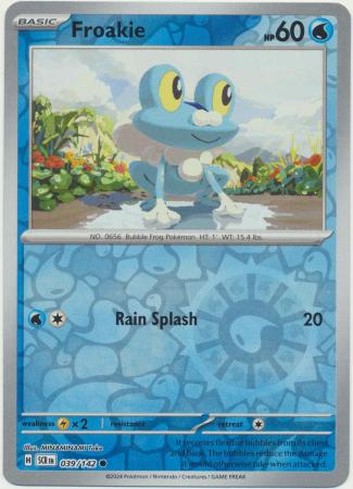 Froakie : STELLAR CROWN (Reverse holo) - 039/142