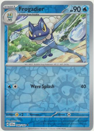 Frogadier : STELLAR CROWN (Reverse holo) - 040/142