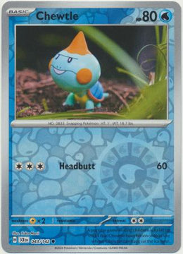 Chewtle : STELLAR CROWN (Reverse holo) - 043/142