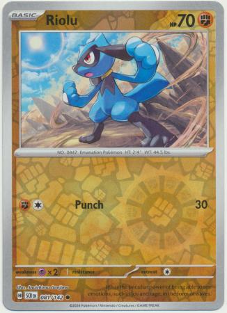 Riolu : STELLAR CROWN (Reverse holo) - 081/142