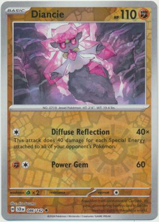 Diancie : STELLAR CROWN (Reverse holo) - 086/142