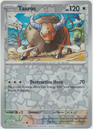 Tauros : STELLAR CROWN (Reverse holo) - 112/142