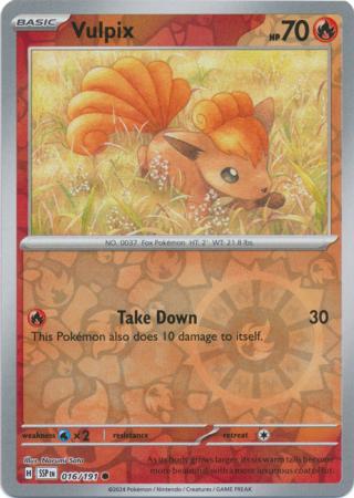Vulpix : SURGING SPARKS (Reverse holo) - 016/191