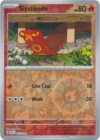 Sizzlipede : SURGING SPARKS (Reverse holo) - 027/191