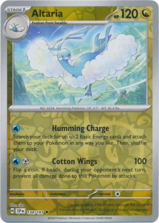 Altaria : SURGING SPARKS (Reverse holo) - 134/191