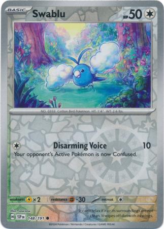 Swablu : SURGING SPARKS (Reverse holo) - 148/191