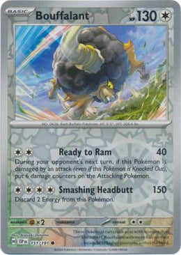 Bouffalant : SURGING SPARKS (Reverse holo) - 151/191