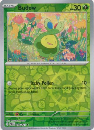 Budew : PRISMATIC EVOLUTIONS (Reverse holo) - 004/131